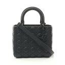 【6万円OFFクーポン対象×P5倍】ディオール Dior LADY DIOR レディディオール ハンドバッグ バッグ レザー レディース ブラック系 M0565...
