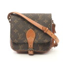 【5%OFFクーポン×P5倍】ルイ・ヴィトン LOUIS VUITTON カルトシエールPM ショルダーバッグ バッグ PVCコーティングキャンバス レザー モノグラム レディース ブラウン系 M51254 【中古】