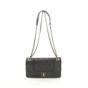 【4万円OFFクーポン対象】シャネル CHANEL マドモアゼル マトラッセ ショルダーバッグ バッグ レザー レディース ブラック系 A93084 【中古】