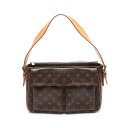 【10%OFFクーポン×P5倍】ルイ・ヴィトン LOUIS VUITTON ヴィバシテGM ショルダーバッグ バッグ PVCコーティングキャンバス レザー モノグラム レディース ブラウン系 M51163 【中古】(4)