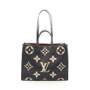 【4万円OFFクーポン対象×P5倍】ルイ・ヴィトン LOUIS VUITTON オンザゴーGM バイカラー トートバッグ バッグ レザー モノグラム・アンプラン...