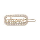 シャネル CHANEL ロゴ アクセサリー GP(ゴールドメッキ) ラインストーン / フェイクパール レディース ゴールド系 / クリア系 / ホワイト系 【...