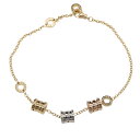 ブルガリ BVLGARI B-zero1 ビーゼロワン エレメント ブレスレット ブレスレット アクセサリー K18(イエローゴールド) K18WG(ホワイトゴ...