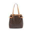 ルイ・ヴィトン LOUIS VUITTON バティニョール ヴェルティカル トートバッグ バッグ PVCコーティングキャンバス レザー モノグラム レディース ブラウン系 M51153 【中古】(4)