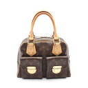 ルイ・ヴィトン LOUIS VUITTON マンハッタンPM ハンドバッグ バッグ PVCコーティングキャンバス レザー モノグラム レディース ブラウン系 M...