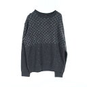 【5%OFFクーポン対象】ルイ・ヴィトン LOUIS VUITTON ダミエスプレッドプリンテッド スウェット 衣料品 トップス コットン メンズ グレー系 RM222M IHN HNY11W 【中古】