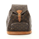 ルイ・ヴィトン LOUIS VUITTON モンスリMM モノグラム リュックサック バックパック バッグ PVCコーティングキャンバス レザー レディース ブ...