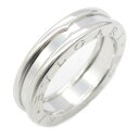 ブルガリ BVLGARI B-zero1 ビーゼロワン リング 1バンド リング・指輪 ジュエリー K18WG(ホワイトゴールド) メンズ レディース シルバー...