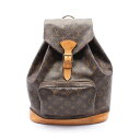 【7千円OFFクーポン対象】ルイ・ヴィトン LOUIS VUITTON モンスリGM リュックサック バックパック バッグ PVCコーティングキャンバス レザー...