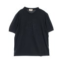 エルメス HERMES H 3D エンブロイダリー カットソー 衣料品 トップス コットン メンズ ネイビー系 【中古】