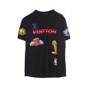 ルイ・ヴィトン LOUIS VUITTON LOUIS VUITTON × NBA マルチロゴ カットソー 衣料品 トップス コットン メンズ ブラック系 / ...