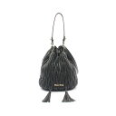 ミュウ ミュウ Miu Miu マテラッセ ハンドバッグ バッグ レザー レディース ブラック系 5BC047 【中古】