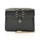 【7千円OFFクーポン対象×P5倍】ブルガリ BVLGARI セルペンティ フォーエバー ビジュー ショルダーバッグ バッグ レザー レディース ブラック系 【...