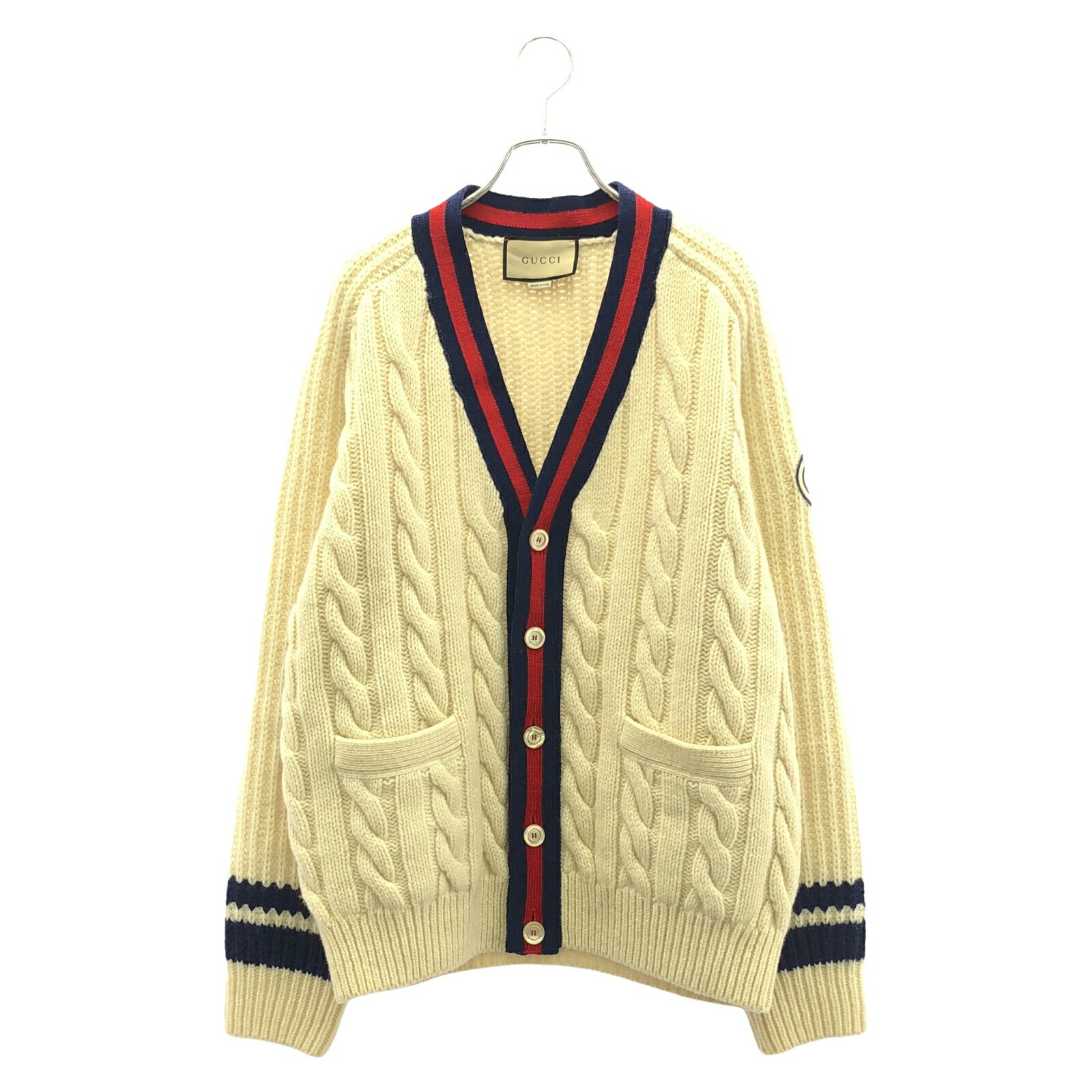 グッチ GUCCI カーディガン カーディガン 衣料品 トップス ウール レディース ホワイト系 【中古】