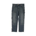 ルイ・ヴィトン LOUIS VUITTON モノグラムカーペンター デニムパンツ 衣料品 ボトムス コットン メンズ ネイビー系 RM232Q Y38 HOD45W 【中古】(4)