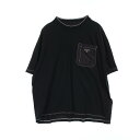 プラダ PRADA カットソー 衣料品 トップス コットン メンズ ブラック系 UJN790 【中古】