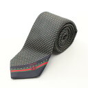【7%OFFクーポン対象】グッチ GUCCI アニマリエ ビー ネクタイ 衣料品 シルク メンズ グリーン系 / マルチカラー 714694 【中古】