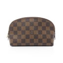 【ポイント5倍】ルイ・ヴィトン LOUIS VUITTON ポシェット コスメティック ポーチ バッグ PVCコーティングキャンバス ダミエ レディース ブラウ...