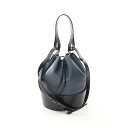 【15%OFFクーポン対象】ロエベ LOEWE バルーンバッグ ミディアム ショルダーバッグ バッグ レザー レディース ネイビー系 / ブラック系 326.7...