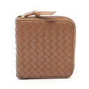【20%OFFクーポン対象】ボッテガヴェネタ BOTTEGA VENETA イントレチャート ラウンド財布 財布 レザー メンズ レディース ブラウン系 152923 【中古】(4)