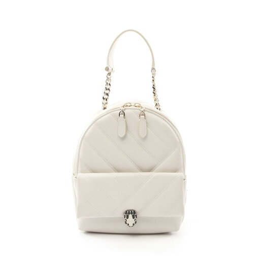 【10%OFFクーポン対象】ブルガリ BVLGARI セルペンティ リュックサック バックパック バッグ レザー レディース ホワイト系 【中古】 【10%OFFクーポン対象】ブルガリ BVLGARI セルペンティ リュックサック バックパック バッグ レザー レディース ホワイト系 【中古】