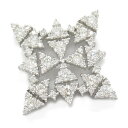 【8%OFFクーポン対象】ジュエリー JEWELRY ダイヤモンド ペンダントトップ ペンダントトップ ジュエリー K18WG(ホワイトゴールド) ダイヤモンド レディース クリア系 ダイヤ 7.1g 【中古】