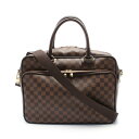 【15%OFFクーポン対象】ルイ・ヴィトン LOUIS VUITTON イカール ダミエエベヌ ブリーフケース バッグ PVCコーティングキャンバス レザー メ...