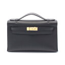 【10万円OFFクーポン対象×P5倍】エルメス HERMES ポシェットケリー ミニ ハンドバッグ バッグ ヴォースイフト ヴォースイフト レディース ブラック...