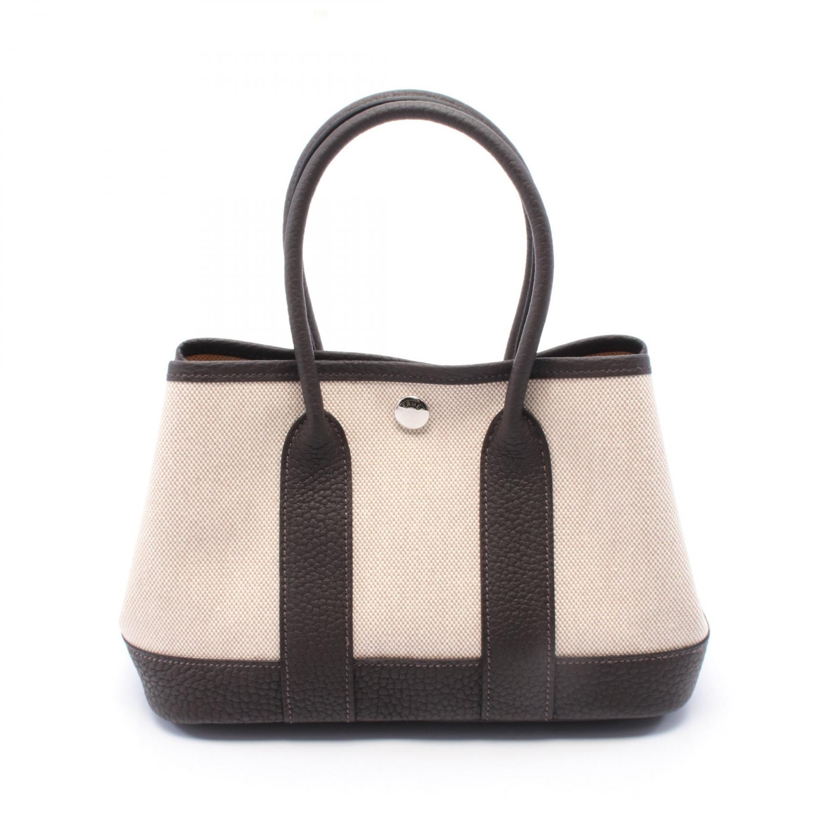 エルメス HERMES ネオガーデン23 トートバッグ バッグ レザー トワルアッシュ トワルアッシュ レディース ベージュ系 / ブラウン系 エベンヌ/W刻 【中古】のサムネイル