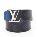 ルイ・ヴィトン LOUIS VUITTON LVタグ モノグラムエクリプス ベルト 衣料品 PVCコーティングキャンバス レザー メンズ ブラック系 / ブルー...