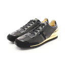ドルチェアンドガッバーナ DOLCE & GABBANA DGロゴ スニーカー 靴 レザー パテントレザー メンズ ブラック系 / ゴールド系 【中古】