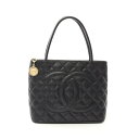 シャネル CHANEL 復刻トート トートバッグ バッグ レザー グレインドカーフスキン レディース ブラック系 A01804 【中古】