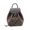 【5%OFFクーポン対象】ルイ・ヴィトン LOUIS VUITTON モンスリ NM BB リュックサック バックパック バッグ PVCコーティングキャンバス レザー モノグラム レディース ブラウン系 / ブラック系 M45516 【中古】