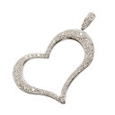 【5%OFFクーポン対象】ジュエリー JEWELRY ダイヤモンド ペンダントトップ ペンダントトップ ジュエリー K18WG(ホワイトゴールド) ダイヤモンド レディース クリア系 ダイヤ 4.5g 【中古】