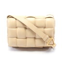 ボッテガヴェネタ BOTTEGA VENETA パデット カセット イントレチャート ショルダーバッグ バッグ レザー レディース ベージュ系 591970 【中古】(4)