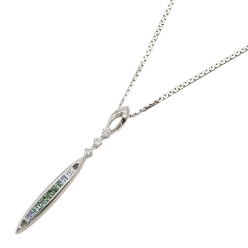 【15%OFFクーポン対象】ジュエリー JEWELRY サファイア ダイヤモンド ネックレス ネックレス ジュエリー K18WG(ホワイトゴールド) ダイヤモンド サファイア レディース ブルー系 / グリーン系 サファイア 9.2g 【中古】 【15%OFFクーポン対象】ジュエリー JEWELRY サファイア ダイヤモンド ネックレス ネックレス ジュエリー K18WG(ホワイトゴールド) ダイヤモンド サファイア レディース ブルー系 / グリーン系 サファイア 9.2g 【中古】