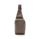 【10%OFFクーポン対象】ルイ・ヴィトン LOUIS VUITTON ジェロニモス ウエストバッグ ボディバッグ バッグ PVCコーティングキャンバス ダミエ メンズ レディース ブラウン系 N51994 【中古】(4)