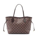 《5%OFFクーポン対象》ルイ・ヴィトン LOUIS VUITTON ネヴァーフルPM トートバッグ バッグ PVCコーティングキャンバス レザー ダミエ レディース ブラウン系 N51109 【中古】