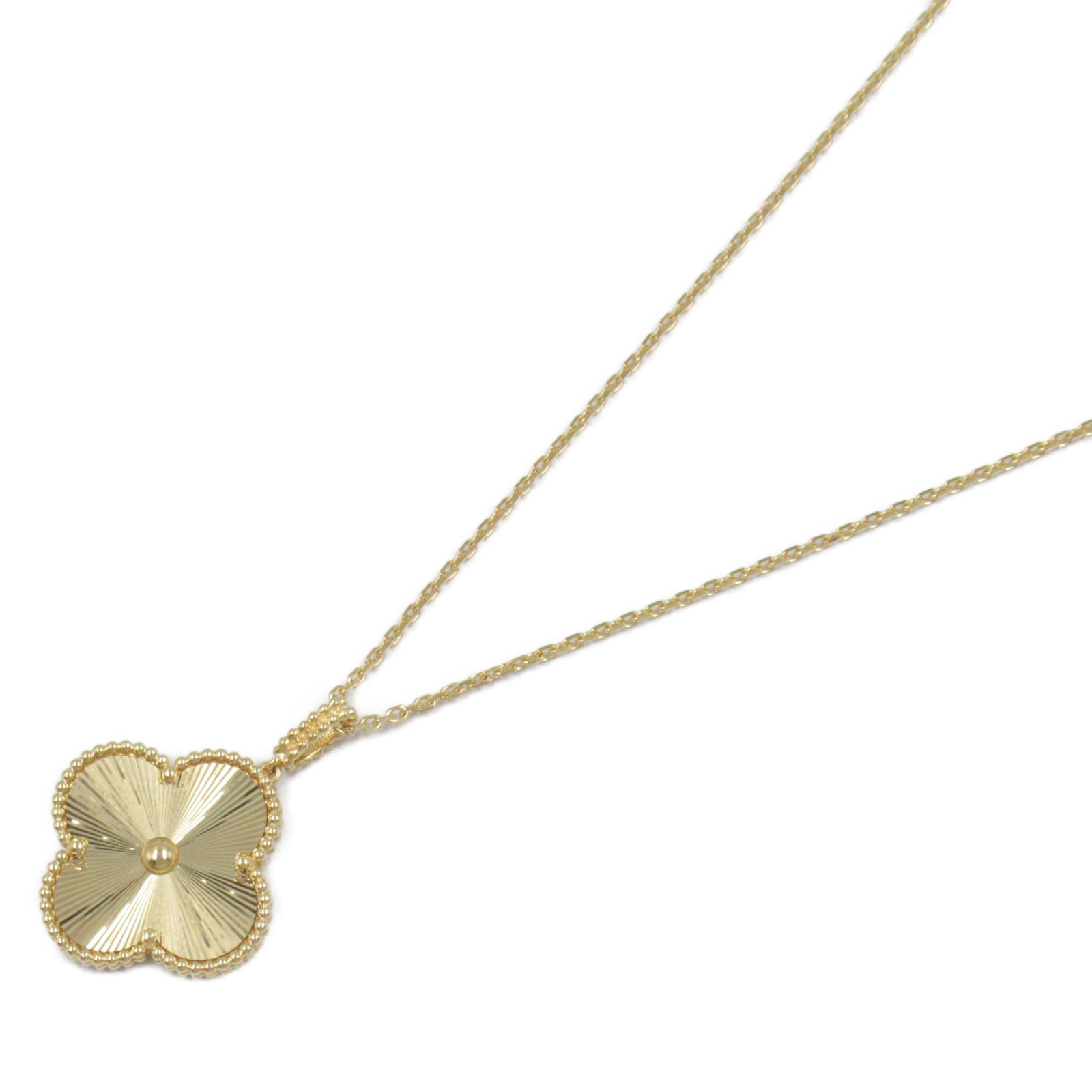 ヴァンクリーフ＆アーペル Van Cleef & Arpels マジックアルハンブラ ネックレス ネックレス ジュエリー K18（イエローゴールド） ギヨシェ レディース ゴールド系 VCARP4K000 【中古】のサムネイル