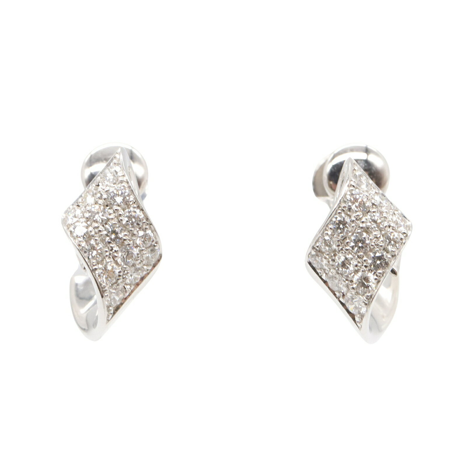 ジュエリー JEWELRY ダイヤモンド イヤリング イヤリング ジュエリー K18WG(ホワイトゴールド) ダイヤモンド 585WG レディース クリア系 ダ...