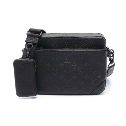 ルイ・ヴィトン LOUIS VUITTON トリオ メッセンジャー ショルダーバッグ バッグ レザー モノグラム・シャドウ メンズ ブラック系 M46602 【中古】 ルイ・ヴィトン LOUIS VUITTON トリオ メッセンジャー ショルダーバッグ バッグ レザー モノグラム・シャドウ メンズ ブラック系 M46602 【中古】