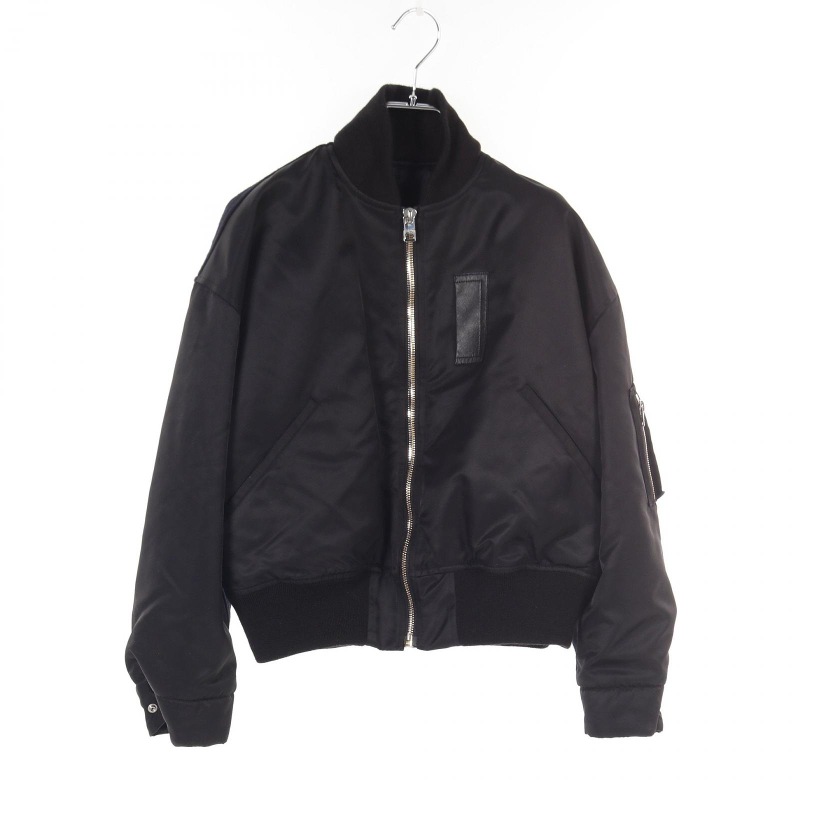 【20%OFFクーポン対象】チノ CINOH ECONYL × MELTON PADDING MA-1 ブルゾン 衣料品 アウター ナイロン ウール メンズ ネイビー系 / ブラック系 22WCO600 【中古】
