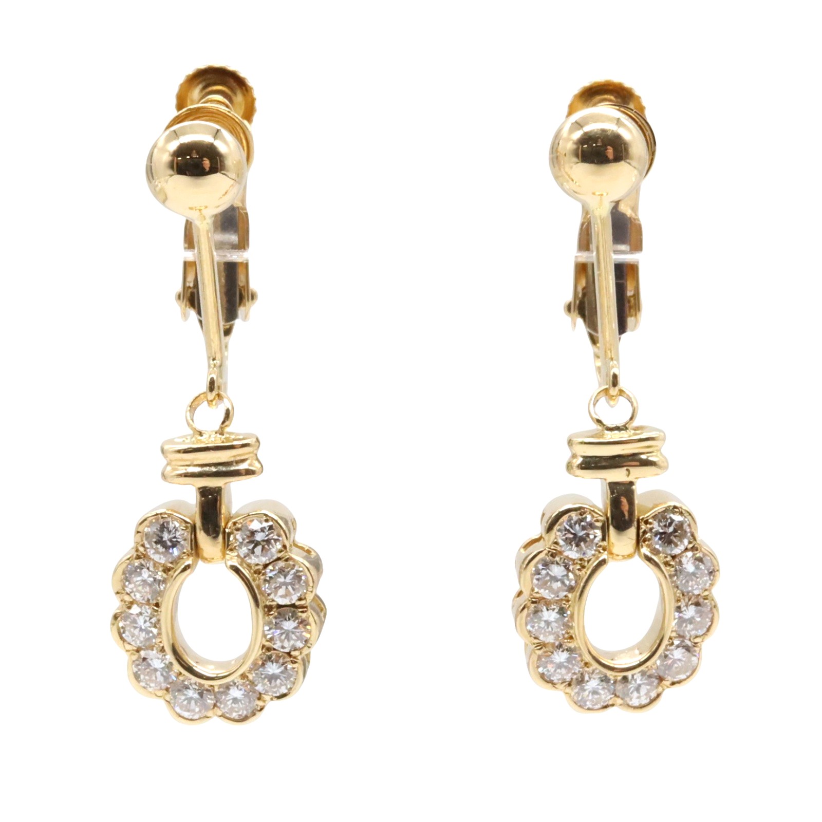 ジュエリー JEWELRY ダイヤモンド イヤリング イヤリング ジュエリー K18(イエローゴールド) ダイヤモンド レディース クリア系 ダイヤ 4.4g ...