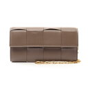 ボッテガヴェネタ BOTTEGA VENETA マキシイントレチャート ショルダーバッグ バッグ レザー レディース ブラウン系 742098VCQC42560 【新品】