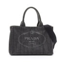 プラダ PRADA CANAPA カナパ トートバッグ バッグ キャンバス レディース グレー系 1BG439 【中古】