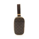【7%OFFクーポン対象】ルイ・ヴィトン LOUIS VUITTON ポシェットガンジュ ウエストバッグ ボディバッグ バッグ PVCコーティングキャンバス レ...
