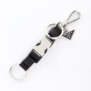 【7%OFFクーポン対象】プラダ PRADA チャーム アクセサリー ナイロン サフィアーノレザー メンズ レディース ブラック系 2PT0132DMNF000...