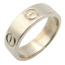 カルティエ CARTIER ラブリング リング・指輪 ジュエリー K18WG(ホワイトゴールド) メンズ レディース シルバー系 【中古】