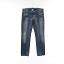 【2点以上で10%OFF対象】ドルチェアンドガッバーナ DOLCE & GABBANA デニムパンツ 衣料品 ボトムス コットン メンズ ネイビー系 G376LP 【中古】(4)