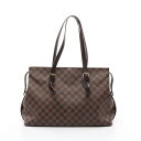 《5%OFFクーポン対象》ルイ・ヴィトン LOUIS VUITTON チェルシー トートバッグ バッグ PVCコーティングキャンバス レザー ダミエ レディース ブラウン系 N51119 【中古】